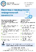 Памятка о последствиях неформальной занятости